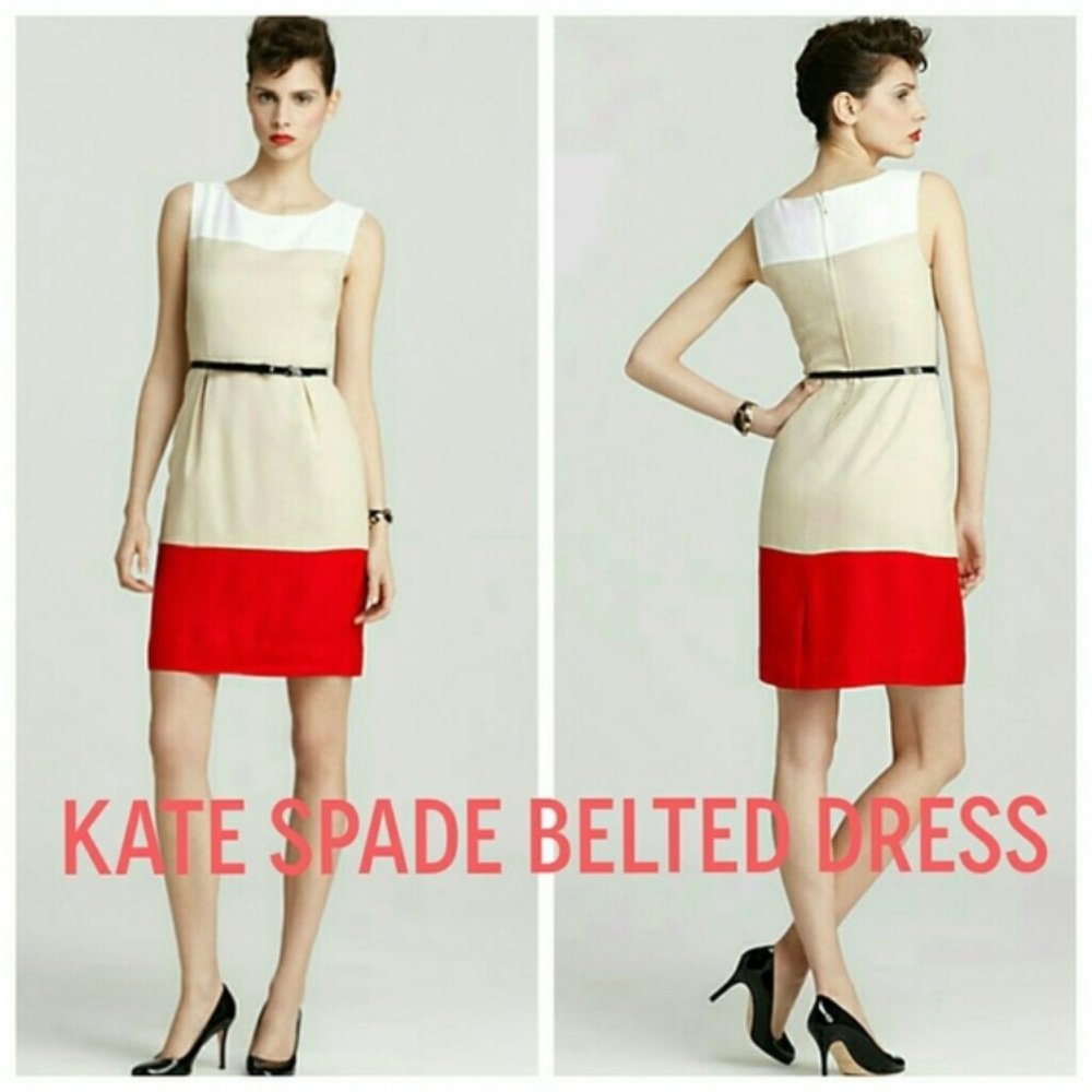Kate Spade Brodie Sheath Color Block Dress, Size 6 NEW no Tags